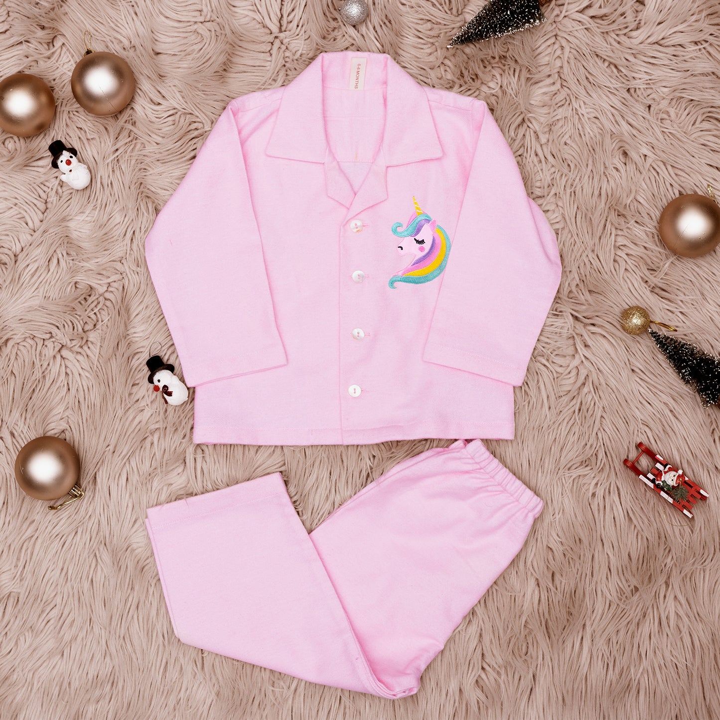 Girls Unicorn Warm Night Suit