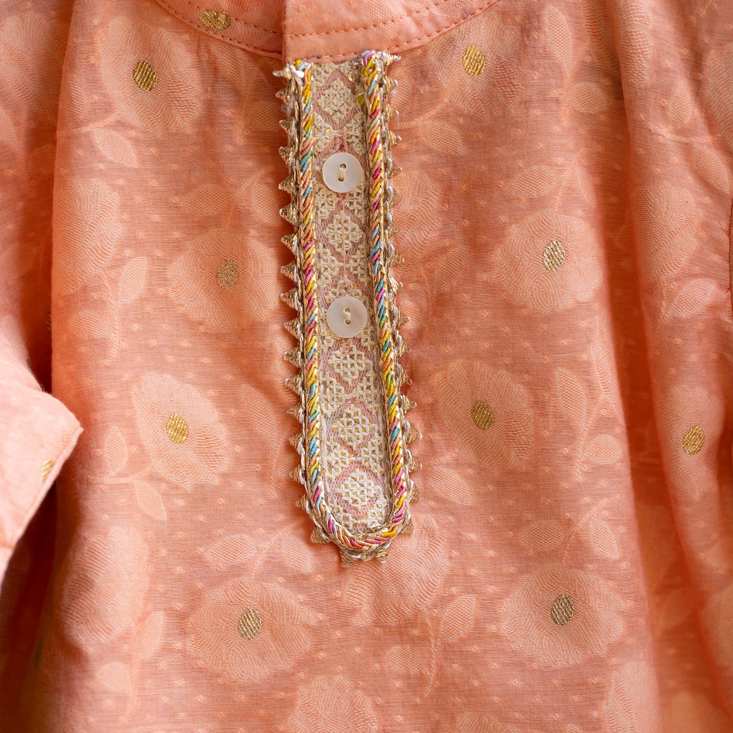 Noor Infant Boys Peach Kurta Set - Firky