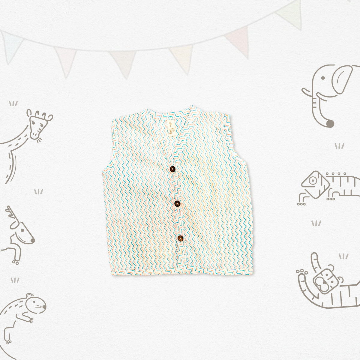 Lehar Sleeveless Jhabla