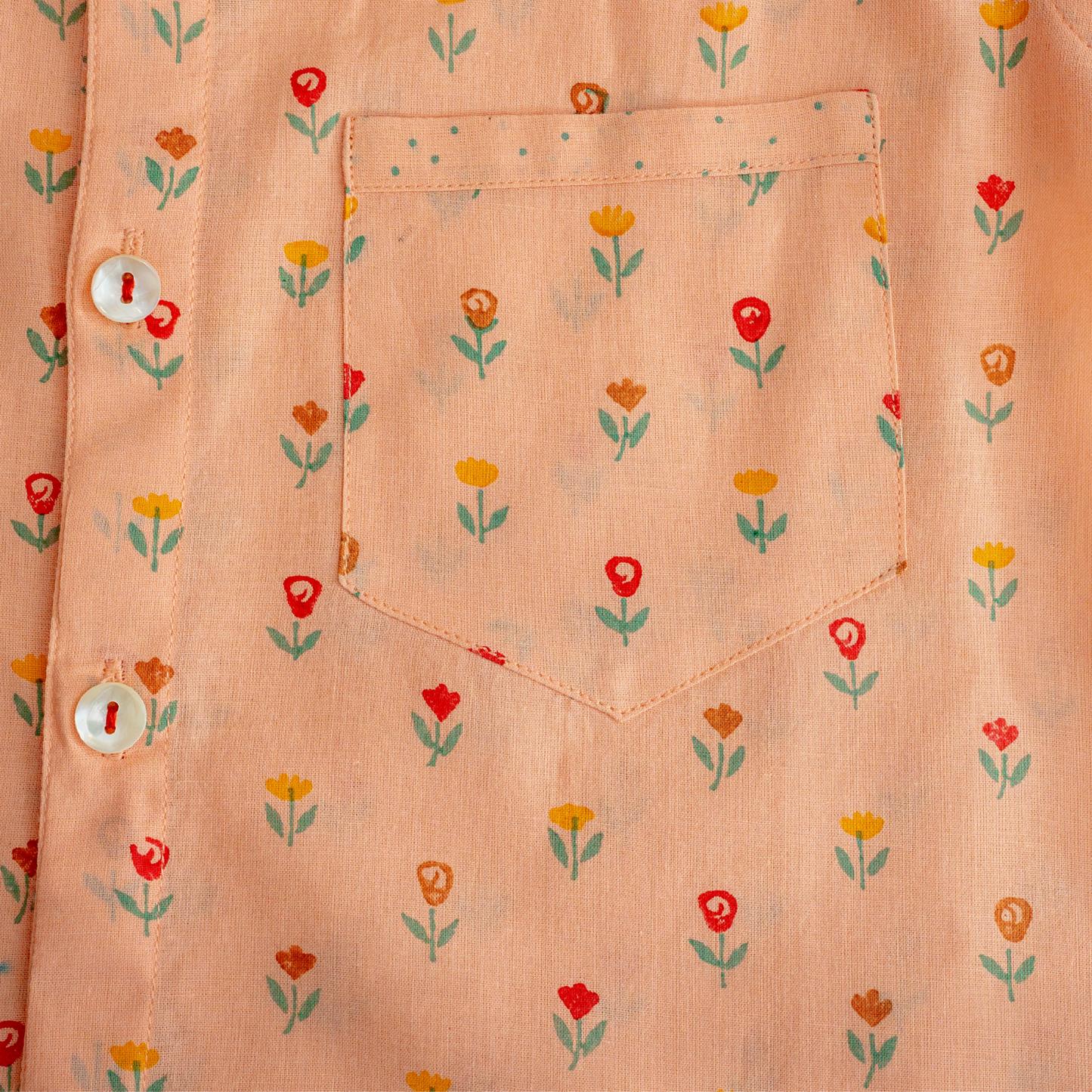 Rose Buds Collar Shirt