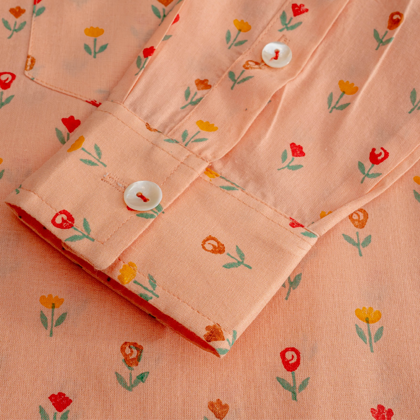 Rose Buds Collar Shirt