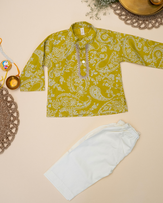 Gul Infants Lemon Kurta Set