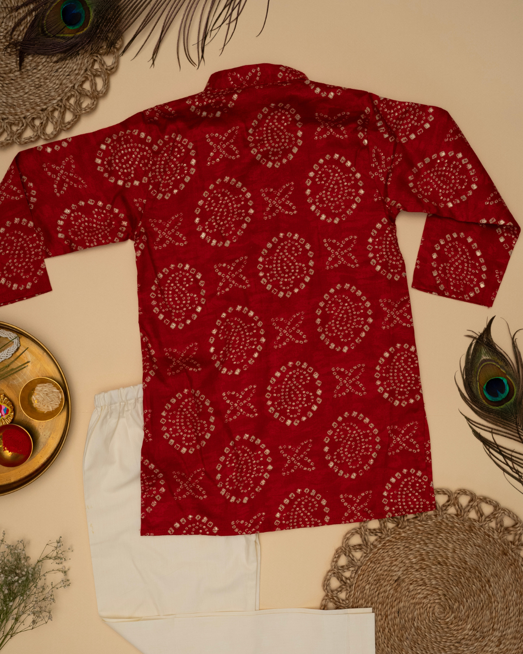 Gul Cherry Red Kurta Set