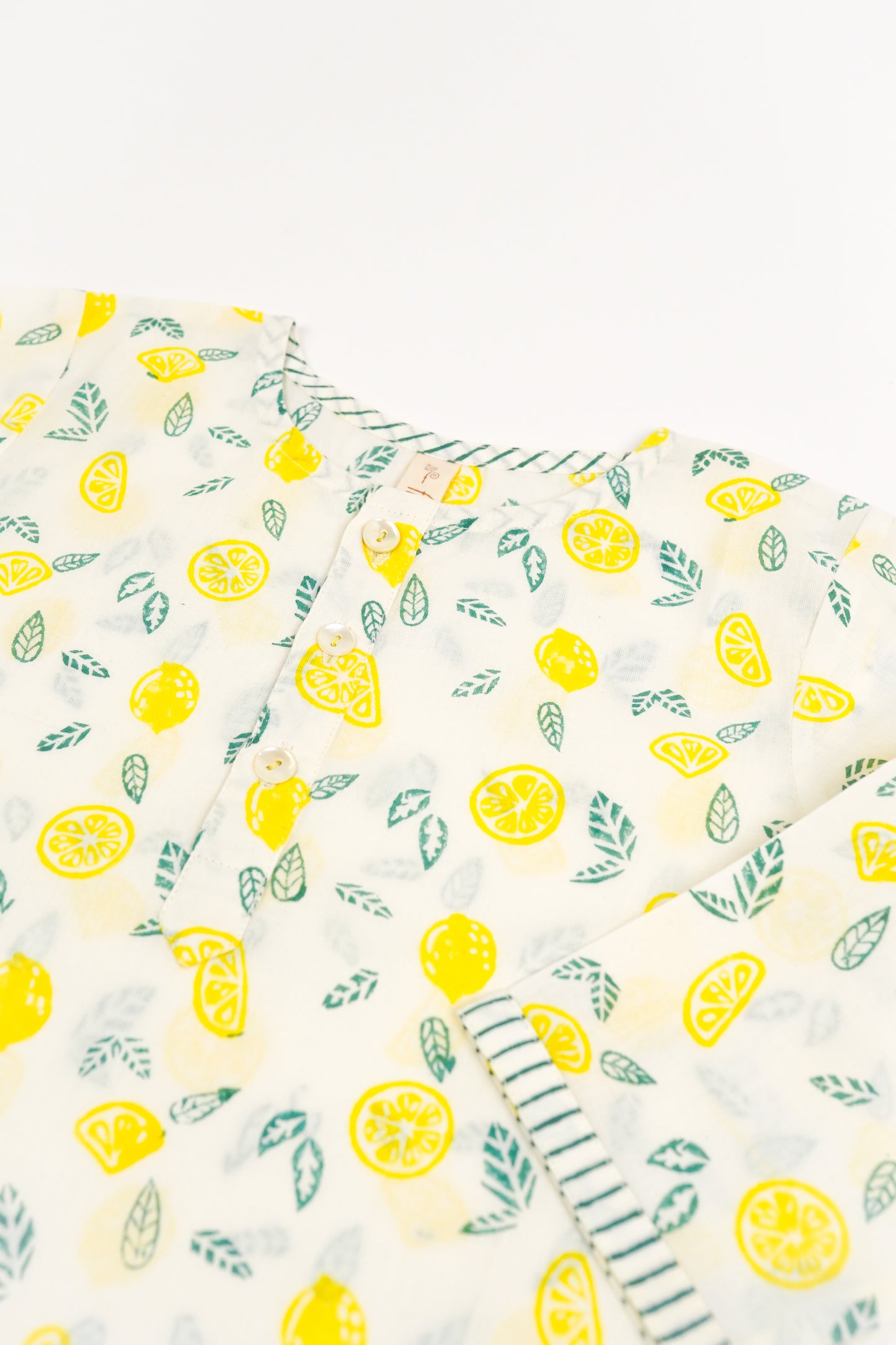 Nimbu Print Night Dress - Firky