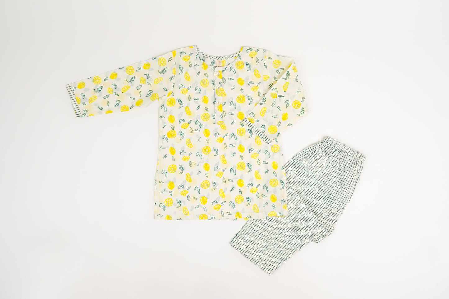Nimbu Print Night Dress - Firky