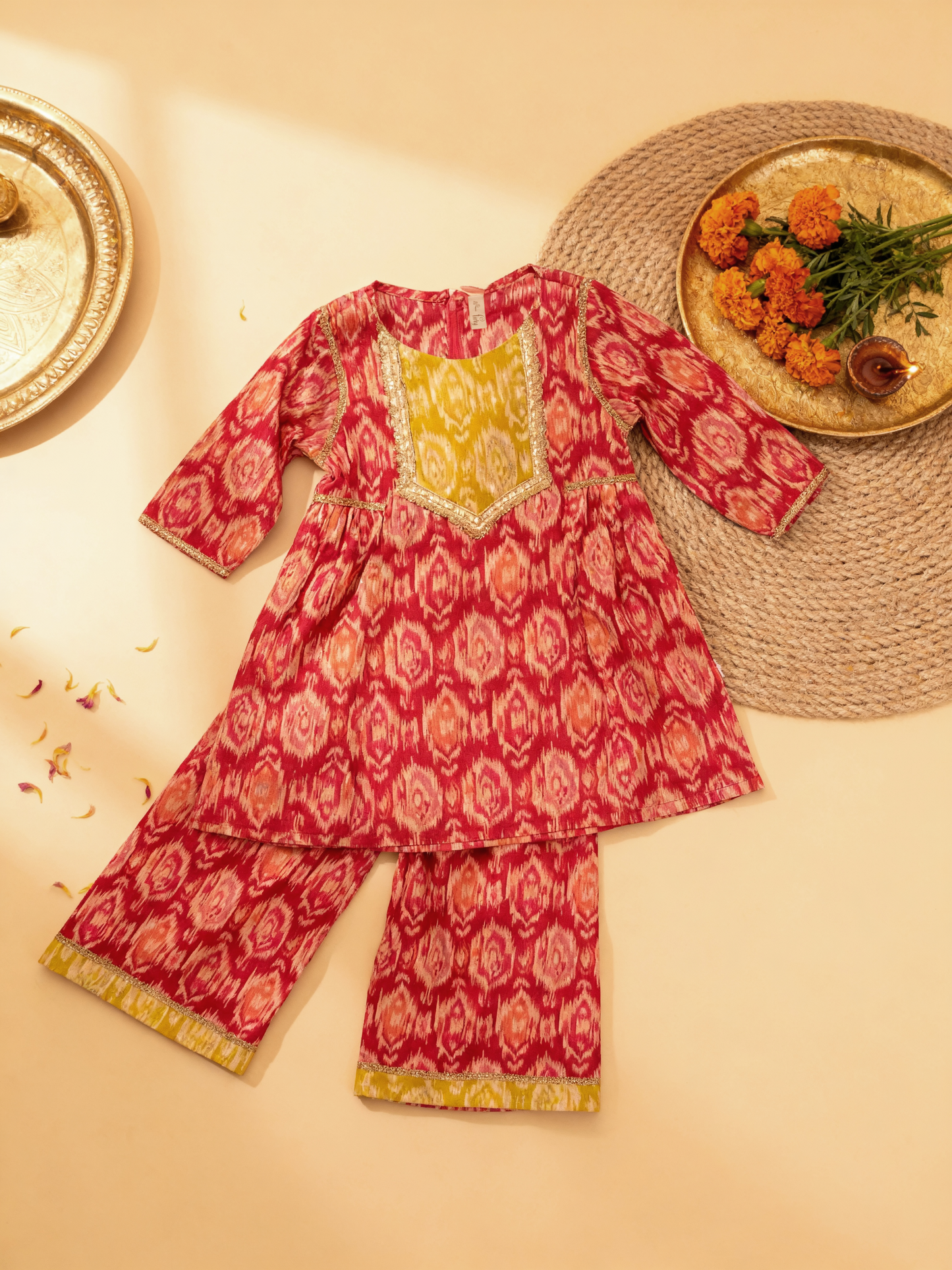 Jugnu Girls Hot Pink Dress