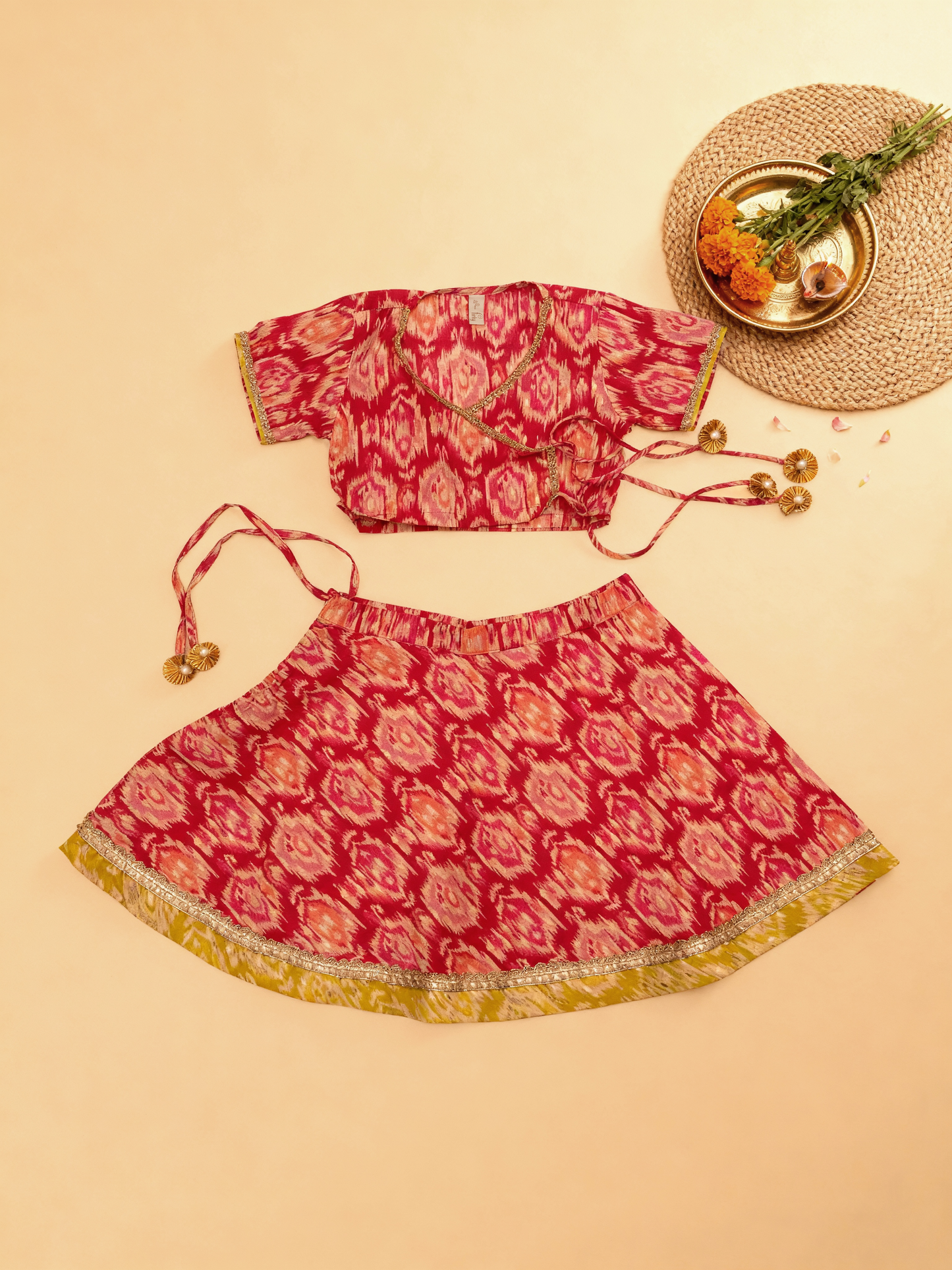 Jugnu Infant Hot Pink Lehnga