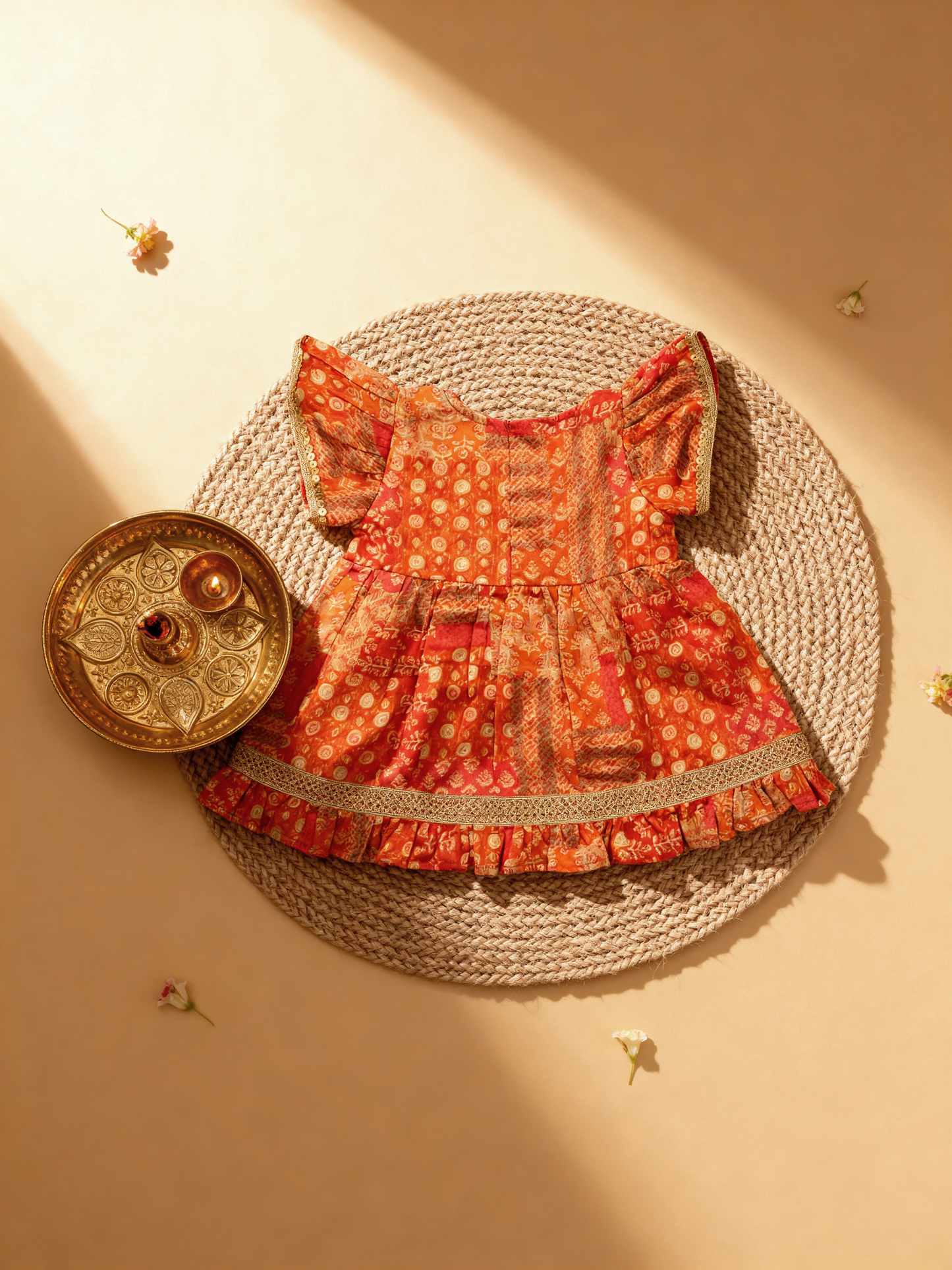 Jugnu Infant Safforn Dress