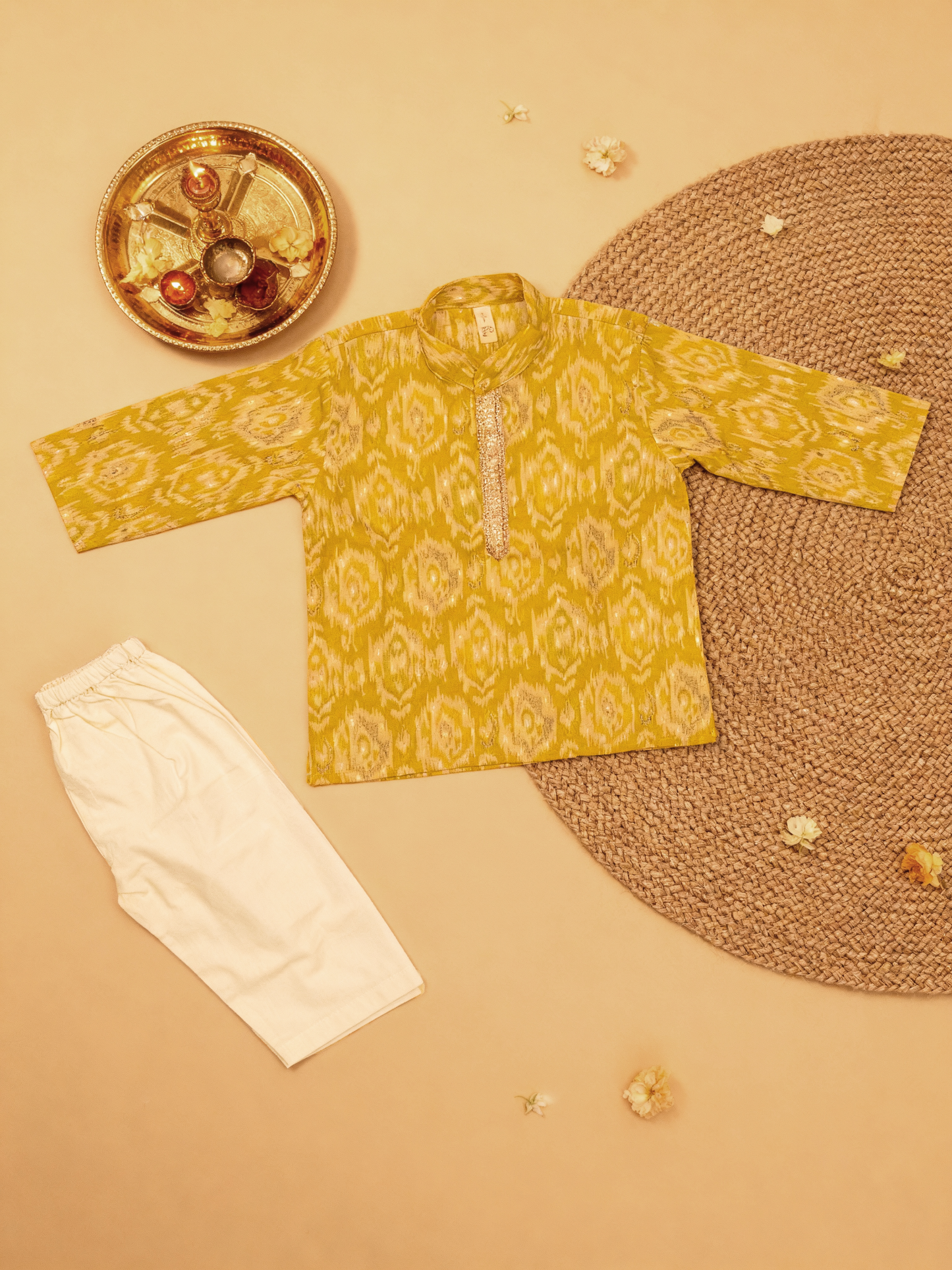Jugnu Infant Lime Kurta Set