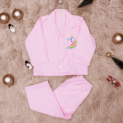 Girls Unicorn Warm Night Suit