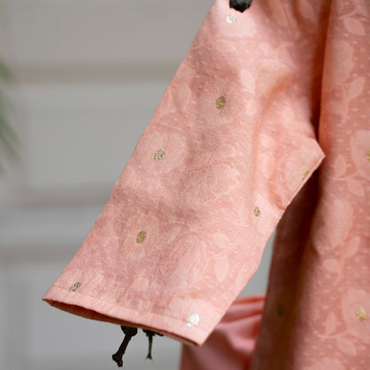 Noor Infant Boys Peach Kurta Set - Firky