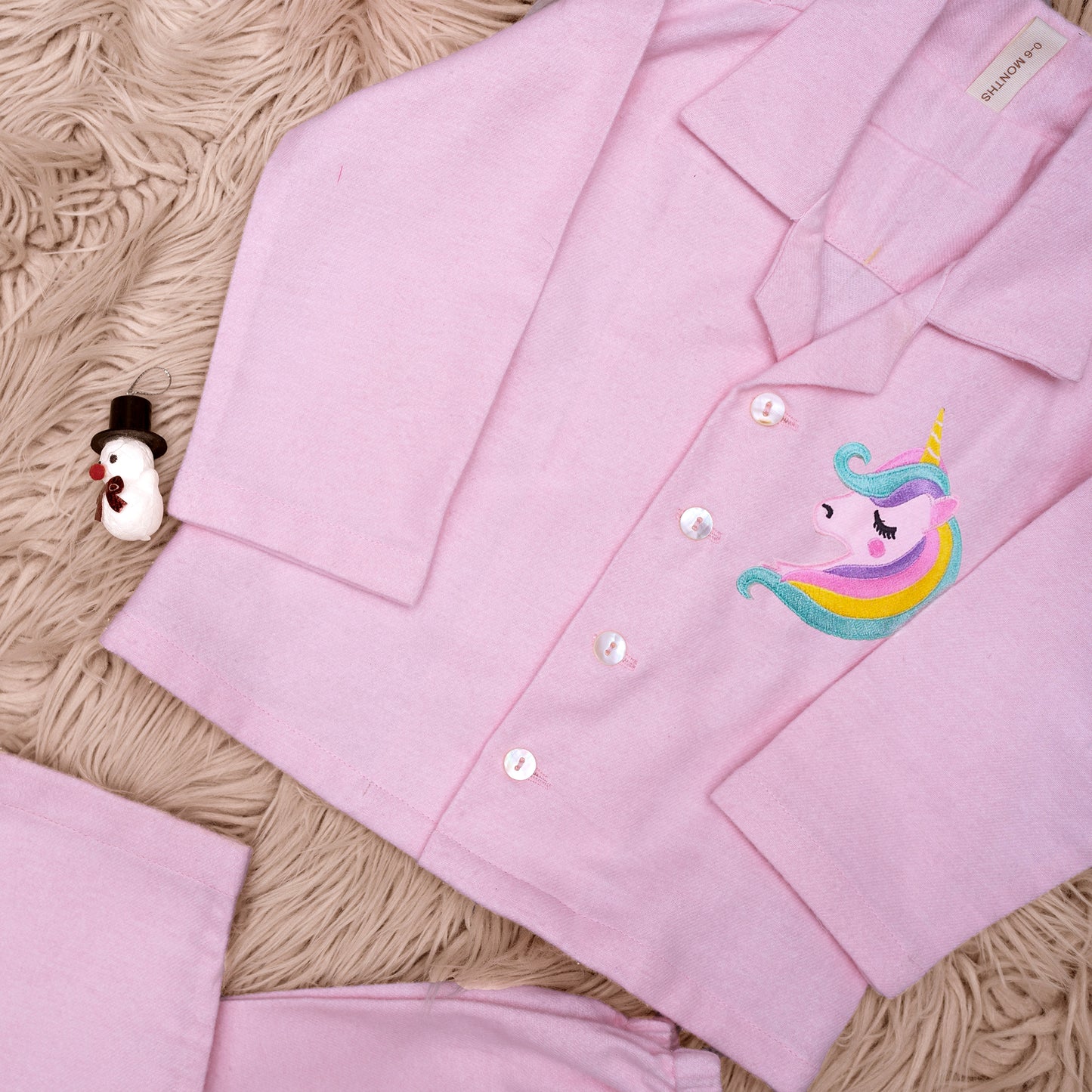 Girls Unicorn Warm Night Suit