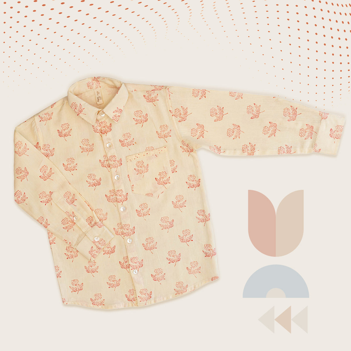 Mogra Booti Collar Shirt