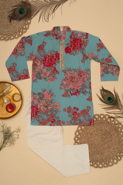 Gul Sky Blue Kurta Set