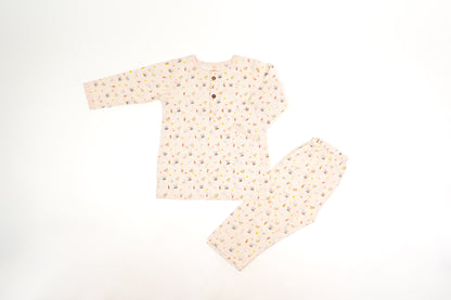 Bunny & Carrot Print Night Dress - Firky