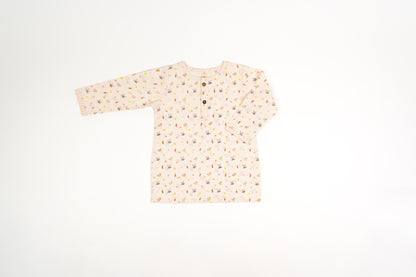 Bunny & Carrot Print Night Dress - Firky