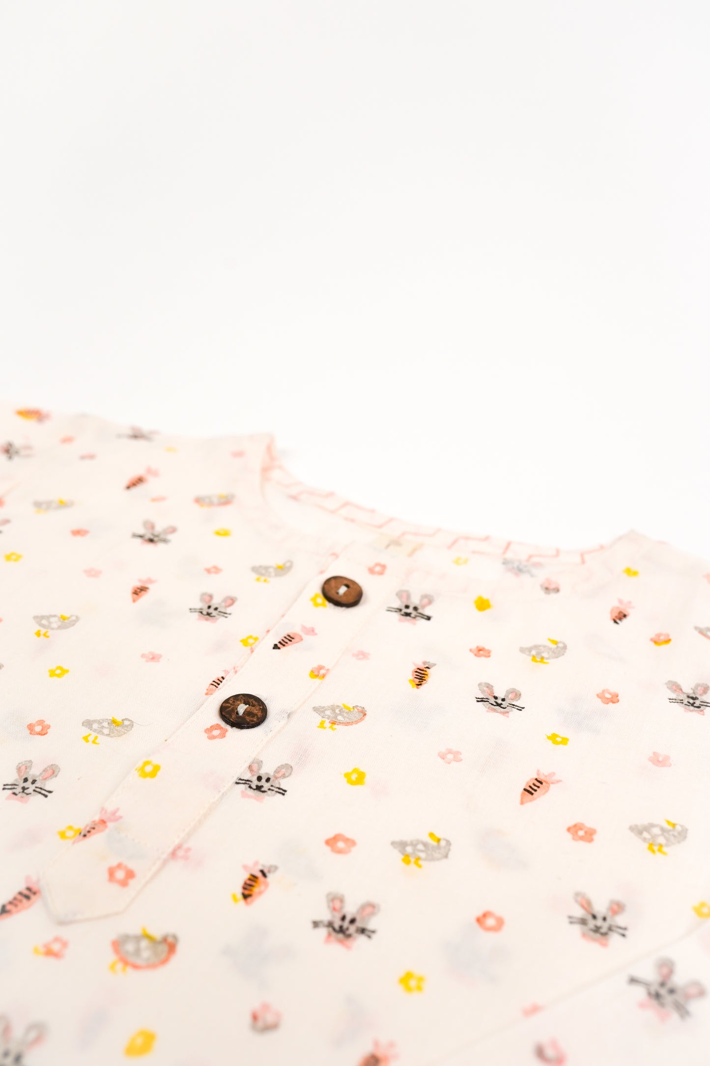 Bunny & Carrot Print Night Dress - Firky