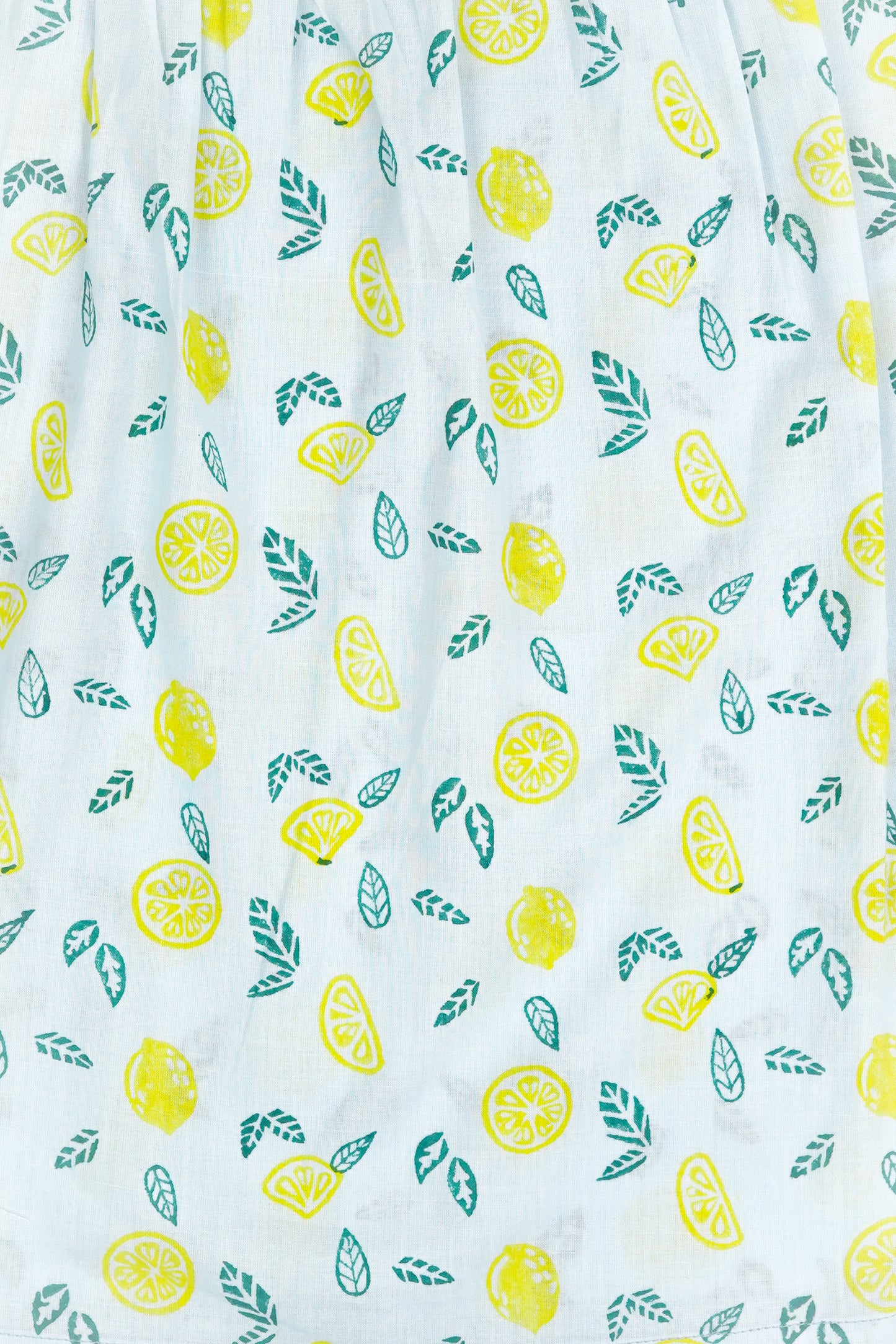 Nimbu Print Flutter Sleeve Dress - Firky