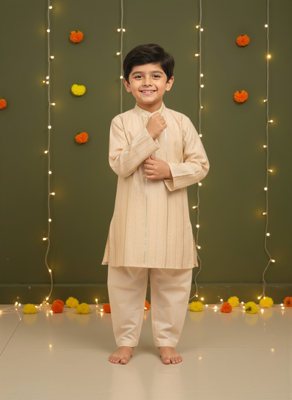 Jugnu Ivory Kurta Set
