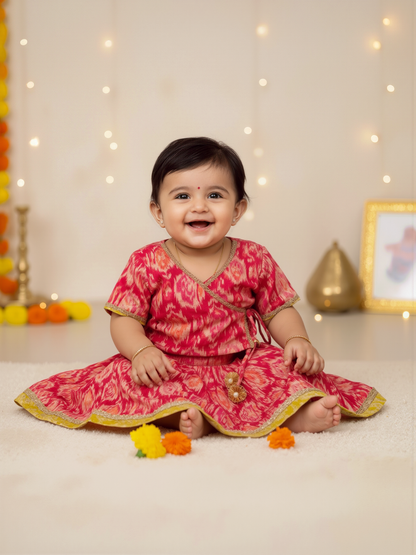 Jugnu Infant Hot Pink Lehnga