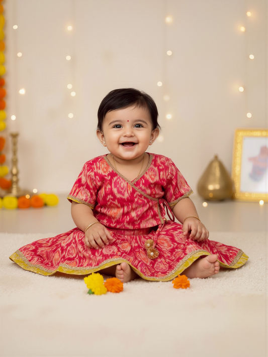 Jugnu Infant Hot Pink Lehnga