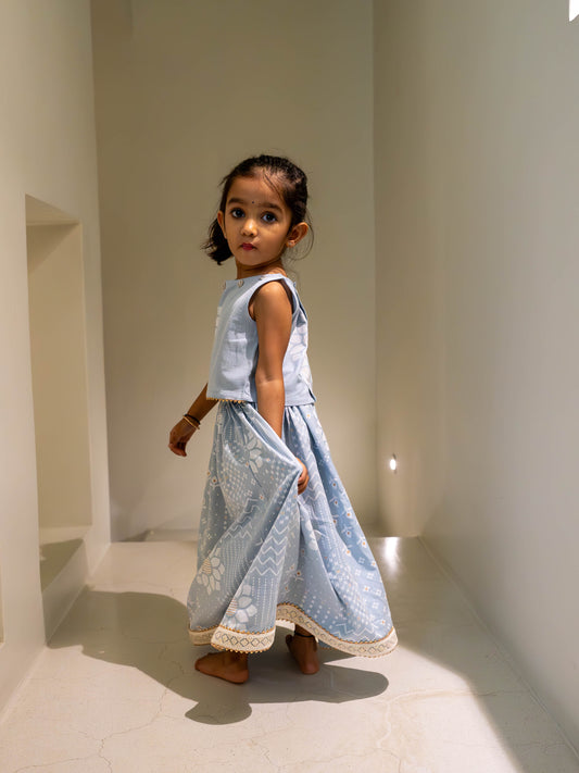 Gulabahar Girls Skirt Set