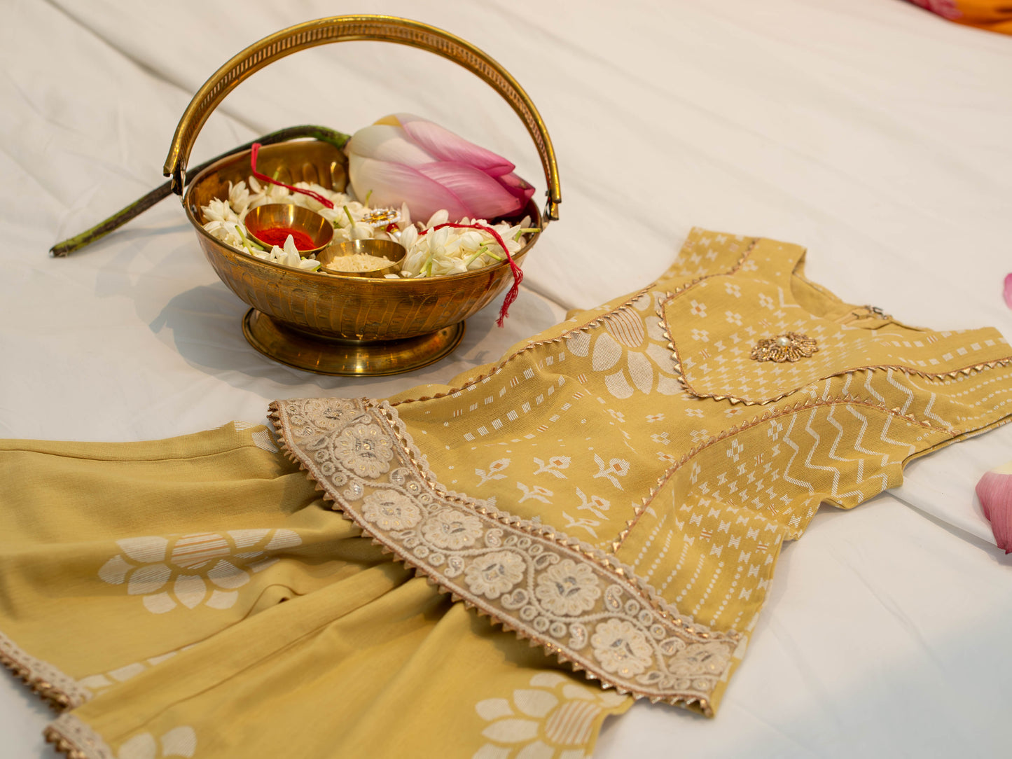Gulbahar Girls Kurta Palazzo Set