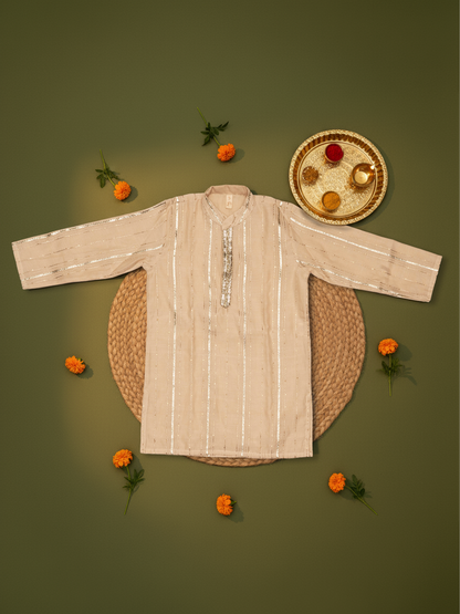 Jugnu Ivory Kurta Set