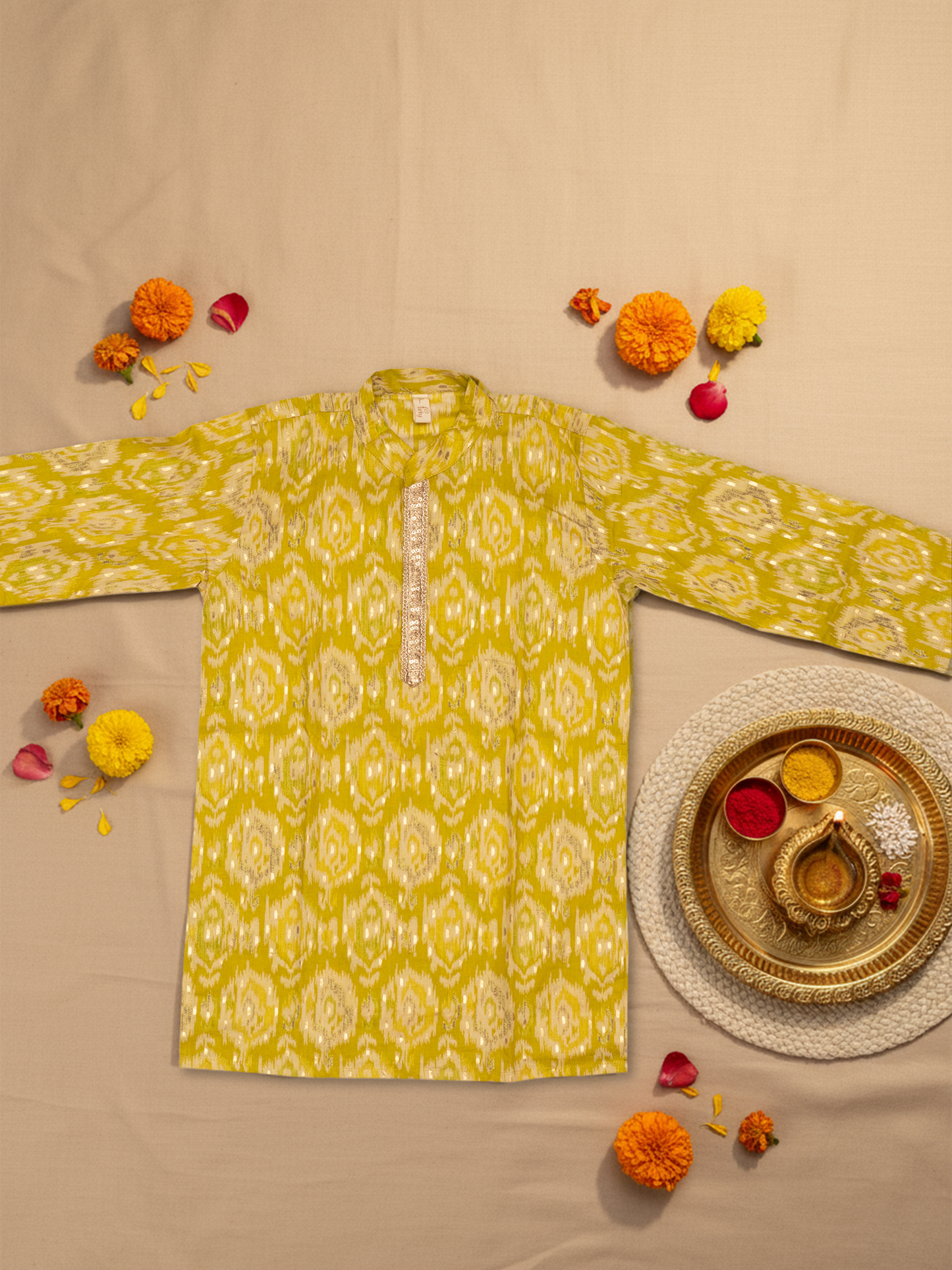 Jugnu Lime Kurta Set