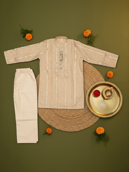 Jugnu Ivory Kurta Set