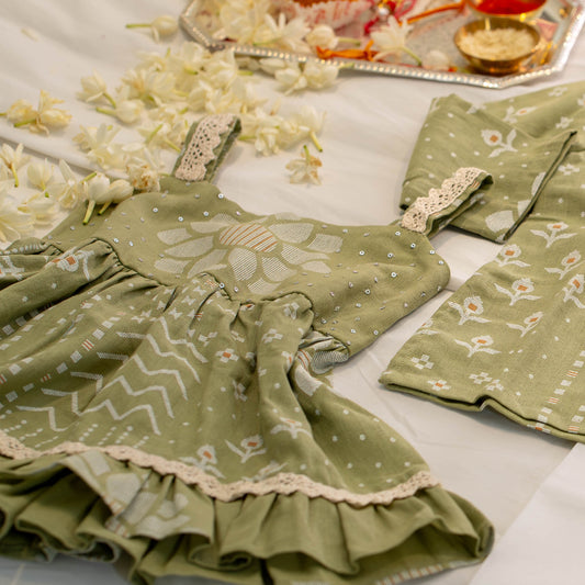 Gulbahar Infant Girls Strap Dress