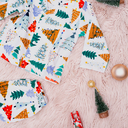 Kids XMAS Tree Warm Night Suit