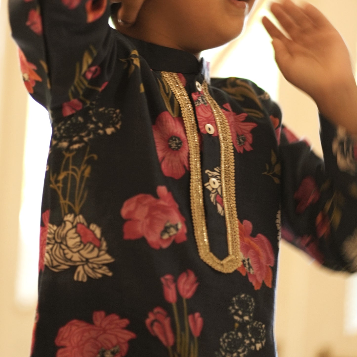 Noor Boys Navy Kurta Set - Firky