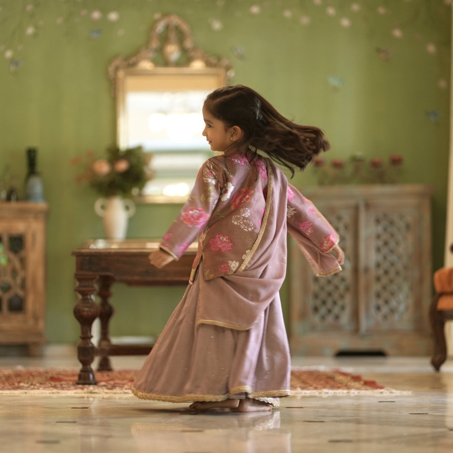 Noor Girls Lehenga Set - Firky